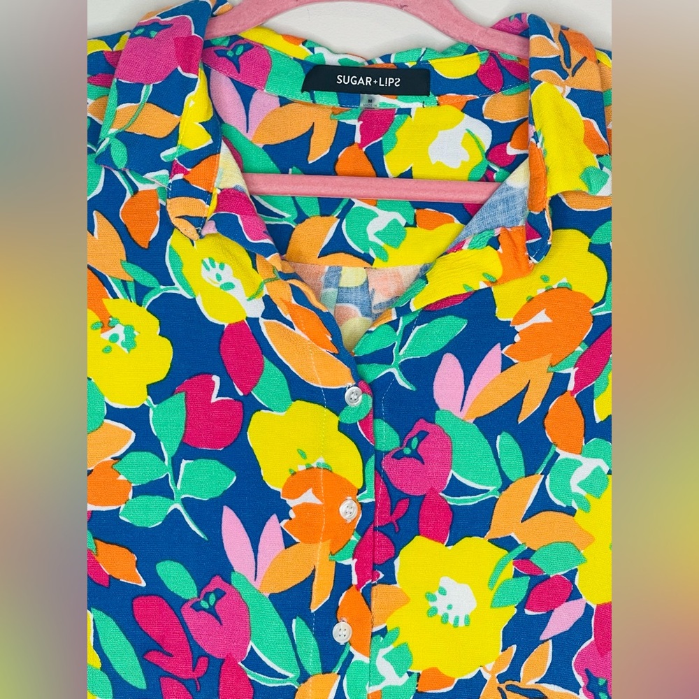 Sugarlips Multicolor Floral Blouse - Picture 2 of 3